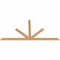 Ekena Millwork Saratoga Timber Gable Bracket, Western Red Cedar, 84"W x 42"H x 1 1/2"D x 3 1/2"F, 12/12 Pitch GBW084X42X0204SAR00SWR - alternate 5